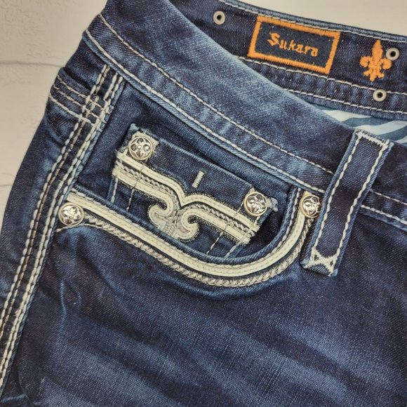 Rock Revival Sukara Easy Crop Jeans E8553EC3 - Picture 4 of 8